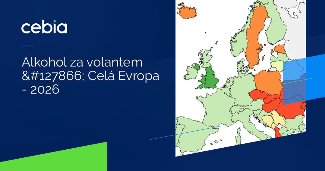 Alkohol za volantem Celá Evropa - 2026 | Cebia.cz